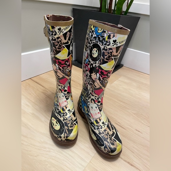 TOKIDOKI rain boots by CHOOKA Vintage - Picture 5 of 9